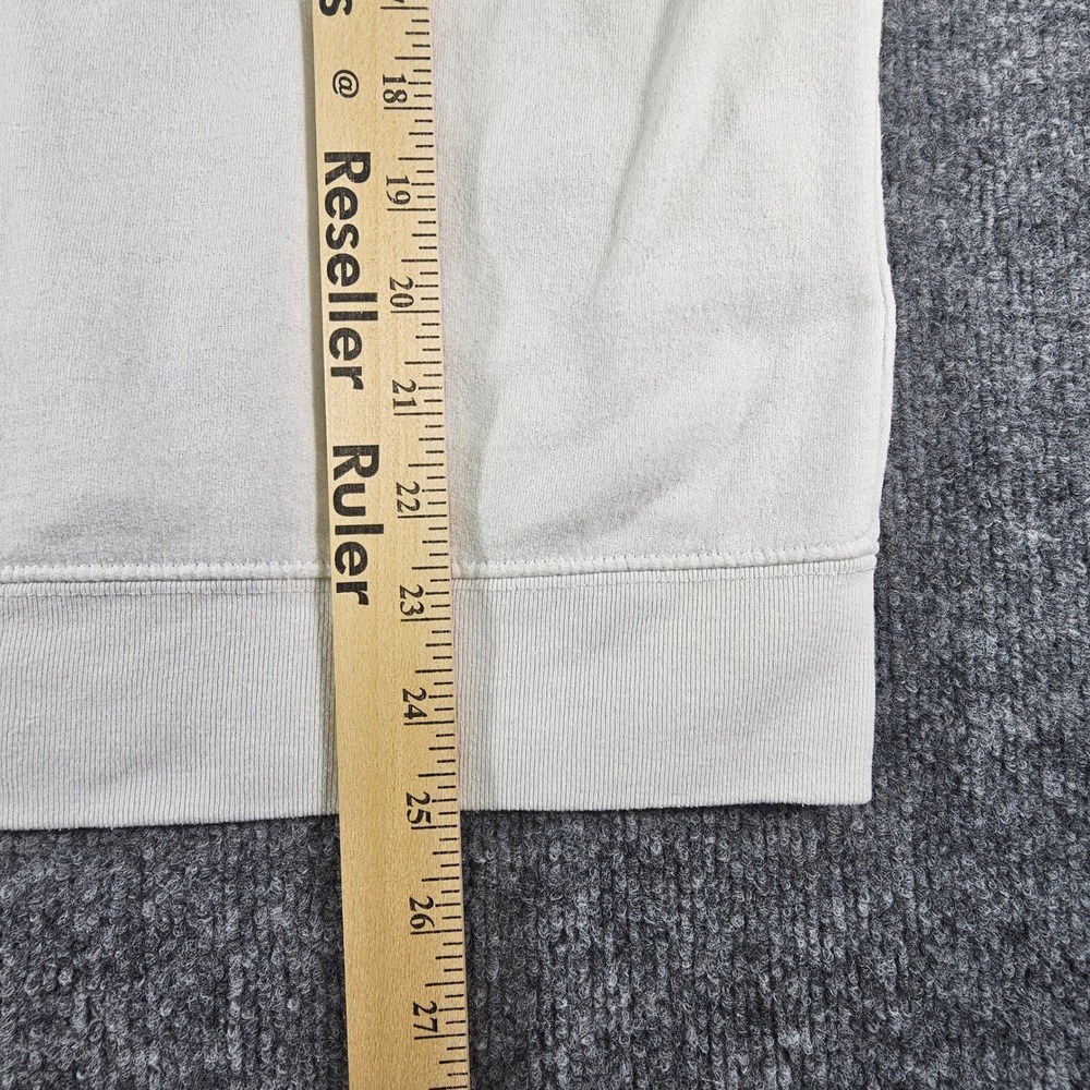 Peanuts Snoopy Embroidered Tulip Flower White Crewneck Sweatshirt Fleece Large L - Picture 10 of 10